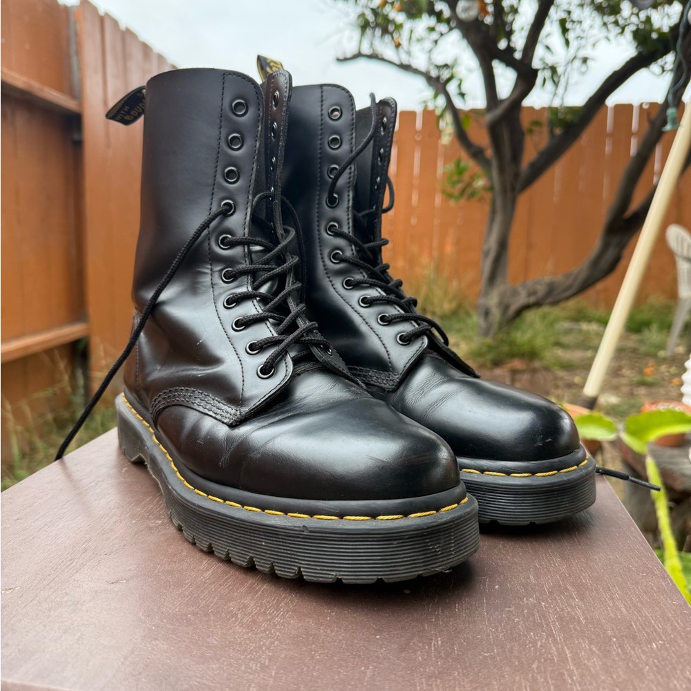 Dr. Martens Black Leather Boots